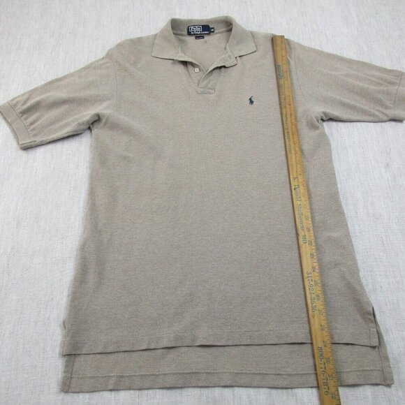 Polo Ralph Lauren Polo Shirt Mens M Olive Green Golf Performance High Low Slit‎ - Picture 9 of 9